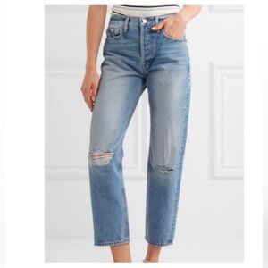 Frame Re-release Rigid Jeans Le Original Straight Cropped High Waist Size 29 477